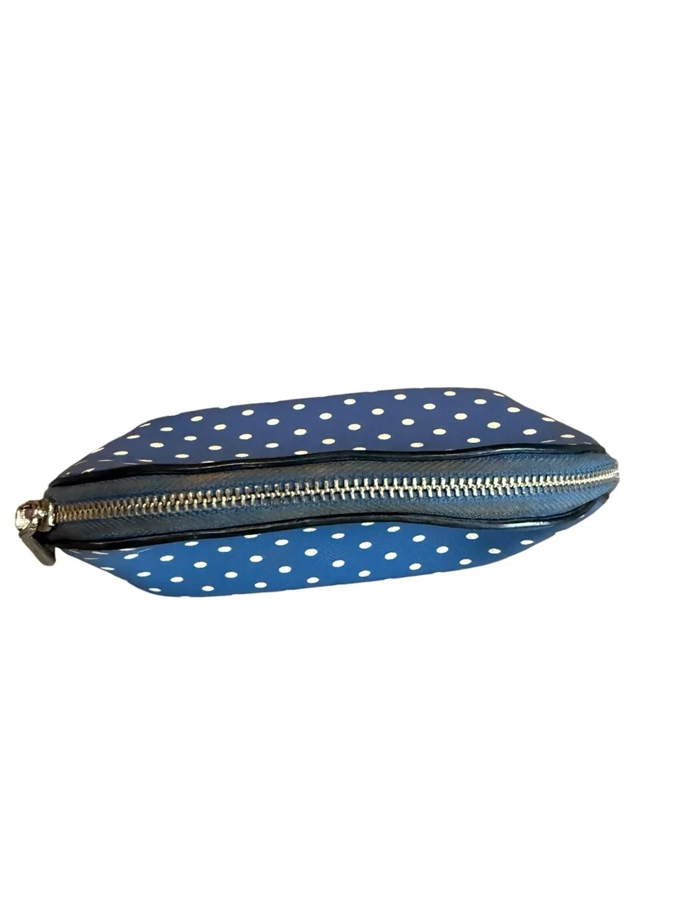 kate spade Blue & White Polka Dot Cosmetic Pouch